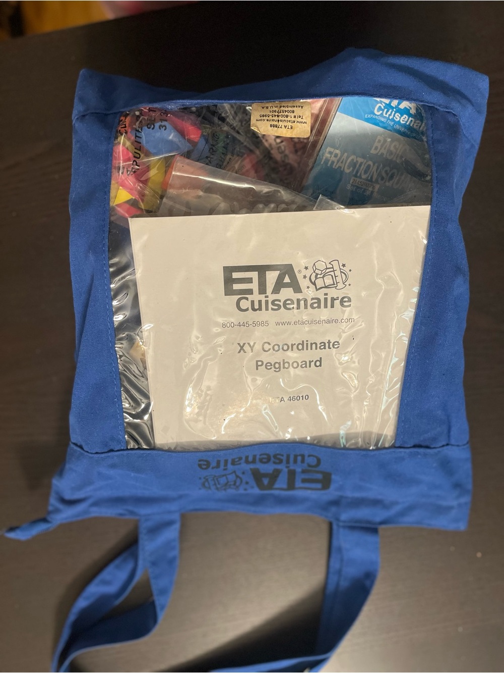 ETA Cuisenaire Blue Tote with Educational Materials